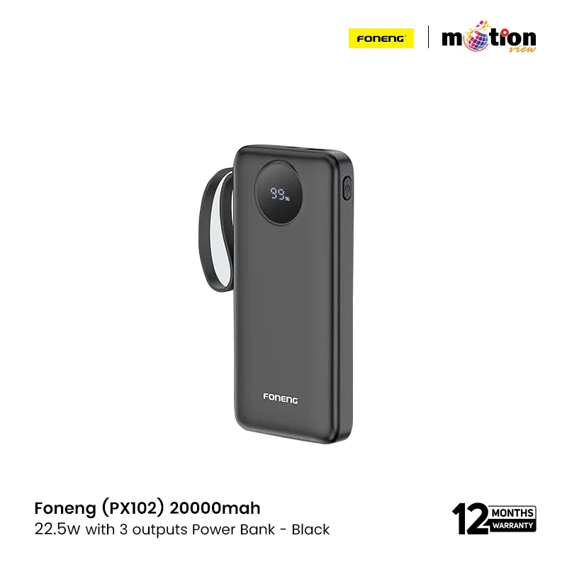 Foneng PX102 20000mah 22.5W Power Bank